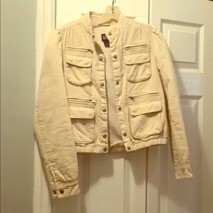 Small gap fleece lined utility jacket